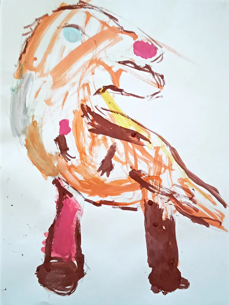 Timosha's picture 'Happy T-Rex on a Walk'
