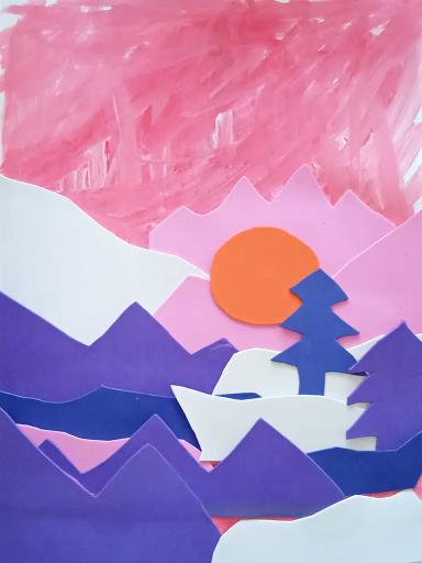 Timosha's picture 'Pink Sky Mountains'