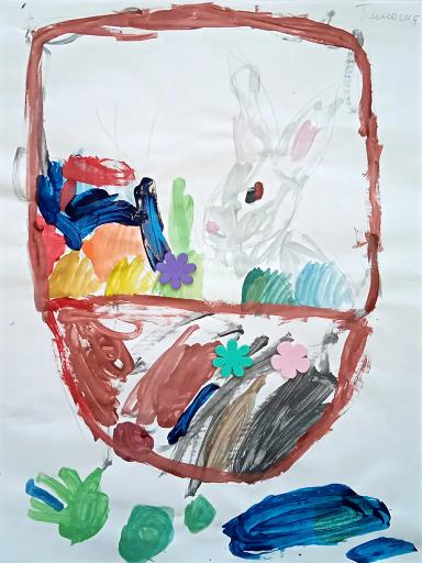 Timosha's picture 'Easter Rabbit in the Basket'